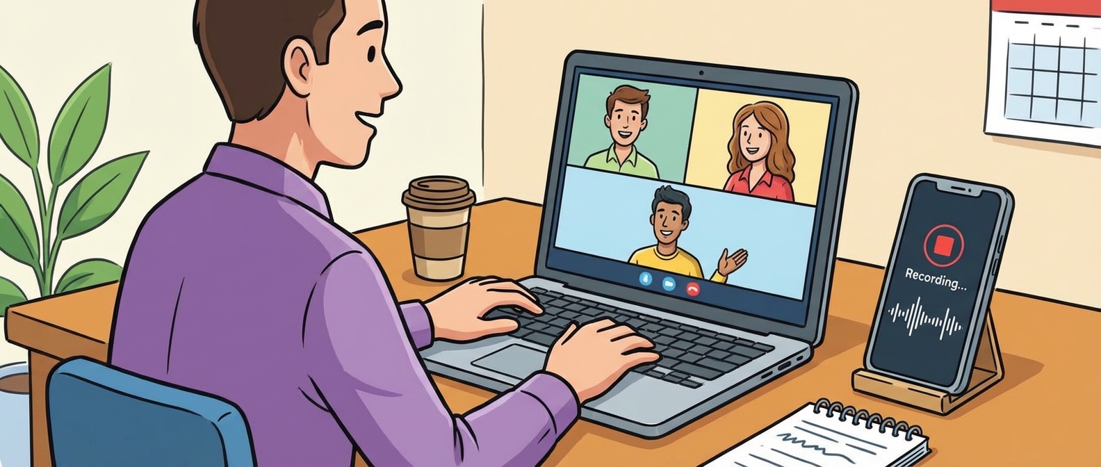 Google Meet transcription in action during a video call