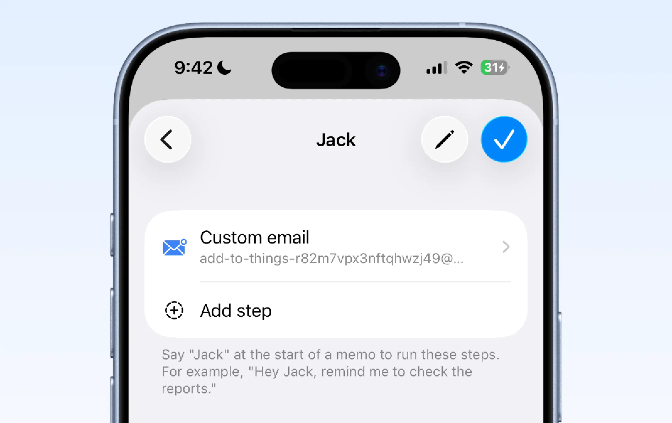 Agent example routing tasks into Things
