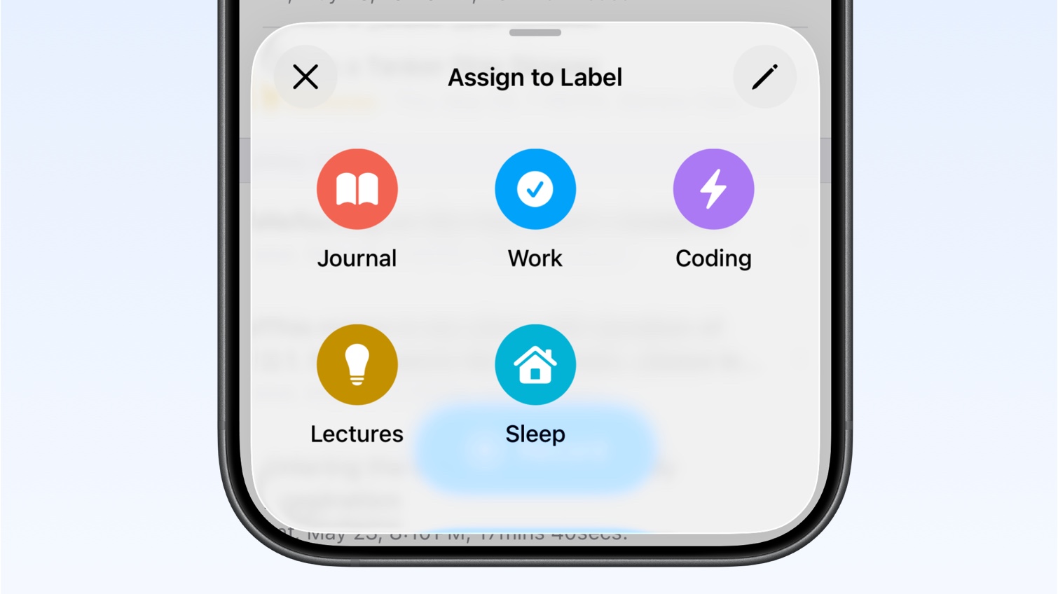 Labels in Whisper Memos
