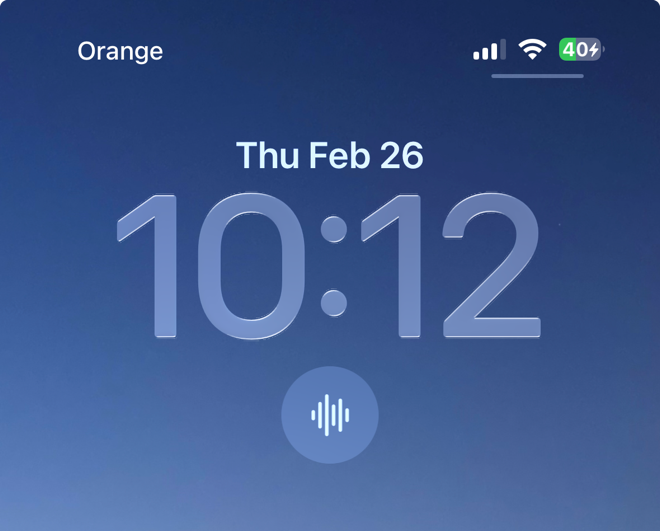 Lock screen widget for Whisper Memos