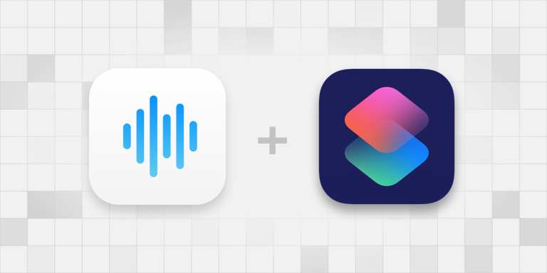 Whisper Memos action inside the Shortcuts app