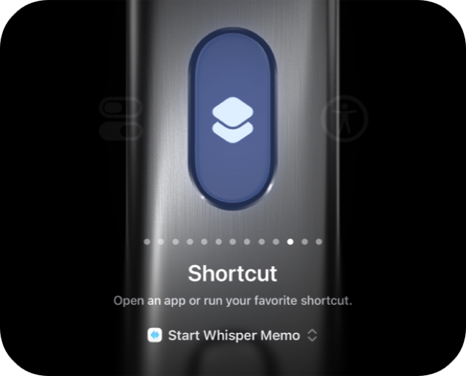 Action Button setup for Whisper Memos